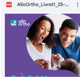 Les livrets Allo Ortho